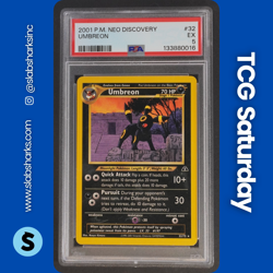 2001 POKEMON NEO DISCOVERY #32/75 UMBREON PSA 5 - Image 1