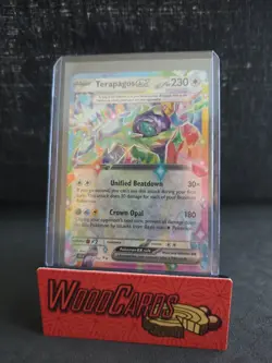 POKEMON TCG PRISMATIC EVOLUTIONS DOUBLE RARE TERAPAGOS EX 128/142 - Image 2