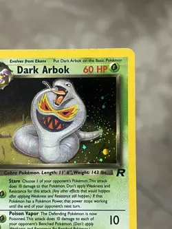 Pokemon TCG Dark Arbok 2/82 Team Rocket Unlimited Holo Rare 2000 - LP - Image 3