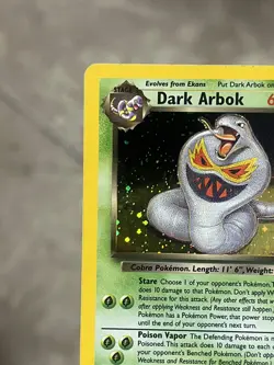 Pokemon TCG Dark Arbok 2/82 Team Rocket Unlimited Holo Rare 2000 - LP - Image 4