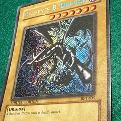 Yugioh Red-Eyes Black Dragon BPT-005 Secret Rare Limited Ed. LP - Image 3