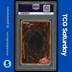 2002 YU-GI-OH! STARTER DECK YUGI #SDY-006 DARK MAGICIAN ASN/ENG 1ST ED. PSA 9 - Image 2