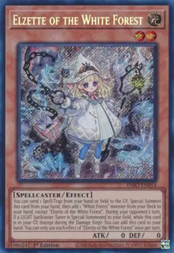 Yugioh! Elzette of the White Forest - INFO-EN014 - Secret Rare - 1st Edition Nea - Image 1