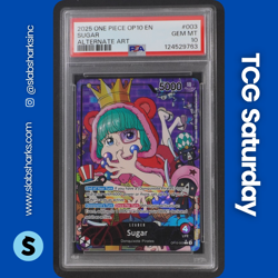 2024 ONE PIECE ROYAL BLOOD #OP10-003 SUGAR ALT ART PSA 10 - Image 1