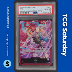 2024 ONE PIECE PROMO CARDS #P-011 UTA PREMIUM COLLECTION UTA PSA 10 - Image 1
