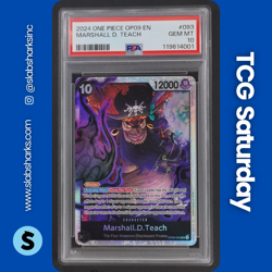 2025 ONE PIECE LEGACY OF THE MASTER MARSHALL.D.TEACH SUPER RARE PSA 10 - Image 1