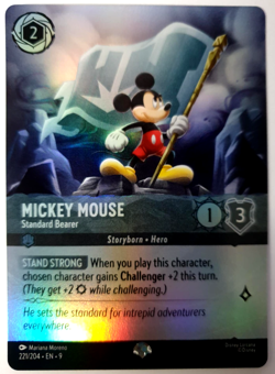 Mickey Mouse Standard Bearer - Disney Lorcana Fabled - FOIL Epic 221 NM - Image 1