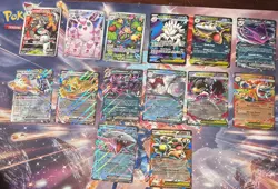 Lot Of 14 Pokemon TCG Set Rare Cards Assortment Collection IR EX NM - Image 1