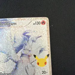 Pokemon Reshiram Full Art Holo Card 113/114 Celebrations Classic Collection - Image 4