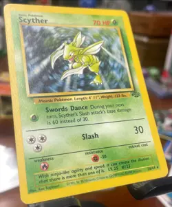 VLP / NM 🔥 Pokemon Scyther TCG Jungle Non-Holo Rare Card 26/64 - Image 4