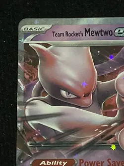 Pokemon TCG: Team Rocket's Mewtwo Ex 081/182 Double Rare Card NM - Image 3