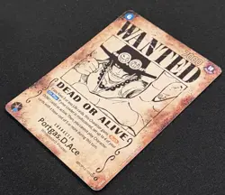 Portgas.D.Ace (SP) OP13-119 (ERROR) Wanted Poster Card ENGLISH NM - Image 3