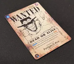 Portgas.D.Ace (SP) OP13-119 (ERROR) Wanted Poster Card ENGLISH NM - Image 4