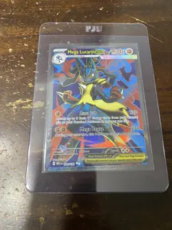 Mega Lucario ex 160/132 ME01: Mega Evolution Ultra Rare Pokemon TCG Card Holo - Image 1