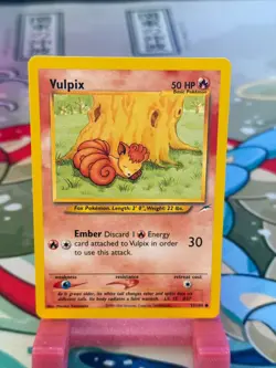 Vulpix 91/105 - Neo Destiny - 1995-2000 - VINTAGE WOTC Pokemon Card - NM/M - Image 1