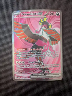 Pokemon SV Shrouded Fable Fezandipiti EX Ultra Rare Full Art Card NM 084/064 - Image 1