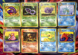 Pokemon Vintage TCG Japanese Fossil Common and Uncommon Lot 8 Cards NM-LP - Image 1