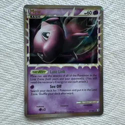 Mew Prime 97/102 Holo Ultra Rare Pokemon TCG Card HGSS Triumphant - Image 1