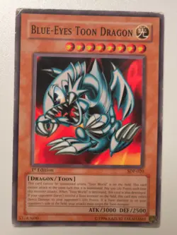 SDP-020 Blue-Eyes Toon Dragon 1st Edition HP Yugioh Card - Image 1