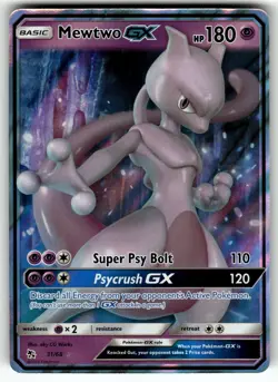 Mewtwo GX 31/68 Hidden Fates NM Pokemon Card TCG - Image 1