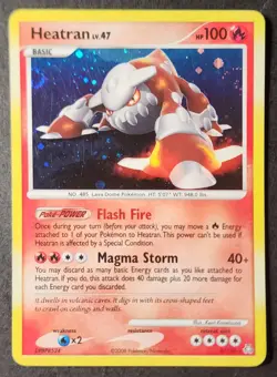 Heatran (6) 6/146 Holo Rare Legends Awakened Pokemon Card LP - Image 1