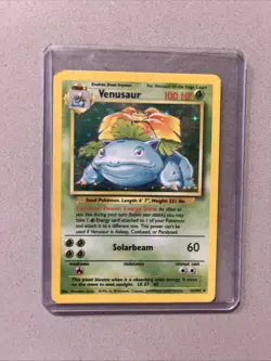 Pokemon TCG Base Set Venusaur Card 15/102 Ultra Rare Vintage 1999 Card - Image 1