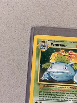 Pokemon TCG Base Set Venusaur Card 15/102 Ultra Rare Vintage 1999 Card - Image 2