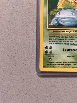 Pokemon TCG Base Set Venusaur Card 15/102 Ultra Rare Vintage 1999 Card - Image 5