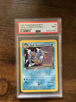 Pokemon Dark Gyarados TCG Prerelease Card 08/82 WOTC Promo Holo - Image 1