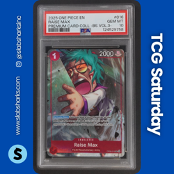 2024 ONE PIECE PROMO CARDS RAISE MAX PREMIUM CARD COLLECTION VOL. 3 PSA 10 - Image 1