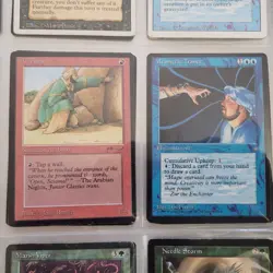 8 Pages of VERY OLD 90's Cards Collection in Binder. And 1,000 Bulk MTG Lot - Image 2