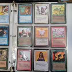 8 Pages of VERY OLD 90's Cards Collection in Binder. And 1,000 Bulk MTG Lot - Image 4