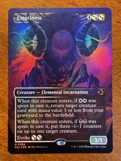 Emptiness Borderless FOIL MTG Lorwyn Eclipsed NM-M 294 - Image 1