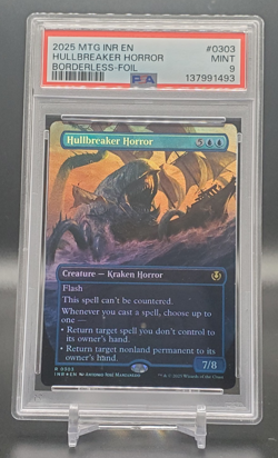 PSA 9 2025 MTG Innistrad Remastered Hullbreaker Horror Borderless Foil #0303 - Image 1