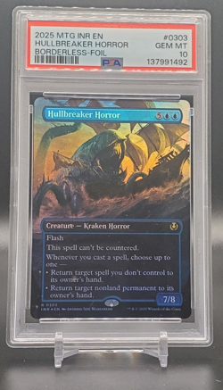 PSA 10 2025 MTG Innistrad Remastered Hullbreaker Horror Borderless Foil #0303 - Image 1