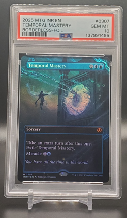 PSA 10 2025 MTG Innistrad Remastered Temporal Mastery Borderless Foil #0307 - Image 1