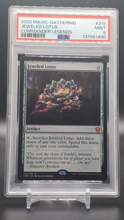PSA 9 2020 MTG Jeweled Lotus Commander Legends Non-Foil Mythic #319 - Image 1