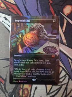 MTG Imperial Seal Double Masters 2022 - NM Foil Borderless - Image 1