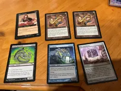 6x MTG Commander rares, mythic, and foils Mixed lot MN to good condition - Image 1