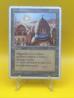 MTG x1 City of Brass - Chronicles (Heavy Play) - Image 1