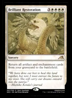 Brilliant Restoration LP Light Play Kamigawa: Neon Dynasty MTG [11443] - Image 1