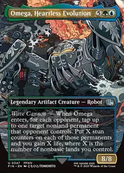 Omega, Heartless Evolution (#347) - Foil Extended Art FIN NM MTG - Image 1