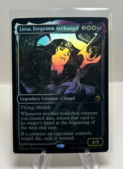 1x Liesa, Forgotten Archangel - Foil Showcase NM Eng MTG - Midnight Hunt - Image 1