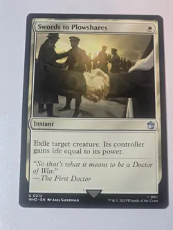 MTG Swords to Plowshares - Doctor Who Commander #212 - Image 1