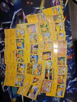 Lot of 30 Pikachu Pokemon TCG Trading Cards (Base Set, Arceus, Holos, Promos) - Image 1