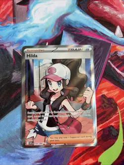 Hilda 164/086 Full Art Ultra Rare White Flare Holo Pokemon TCG Card - Image 1
