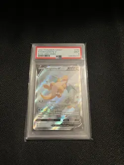 2021 POKEMON SWORD & SHIELD EVOLVING SKIES #192 FULL ART/DRAGONITE V PSA 9 - Image 1