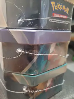 LOT OF 3 Pokemon TCG Triple Whammy Tin Set TYRANITAR SLAKING DARKRAI NEW SEALED! - Image 3