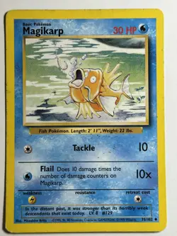 Magikarp Base Set 035/102 MP-LP Pokemon Card - Image 1
