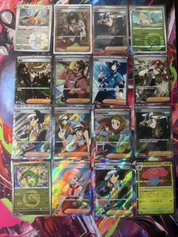 Pokemon 16 Card Lot nm Full Art Trainer HOLO Rare Hits Only F56 - Image 1